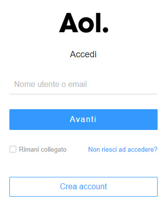 Accedi a AOL Mail