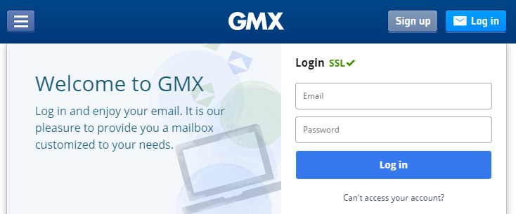 Accedi a GMX Mail